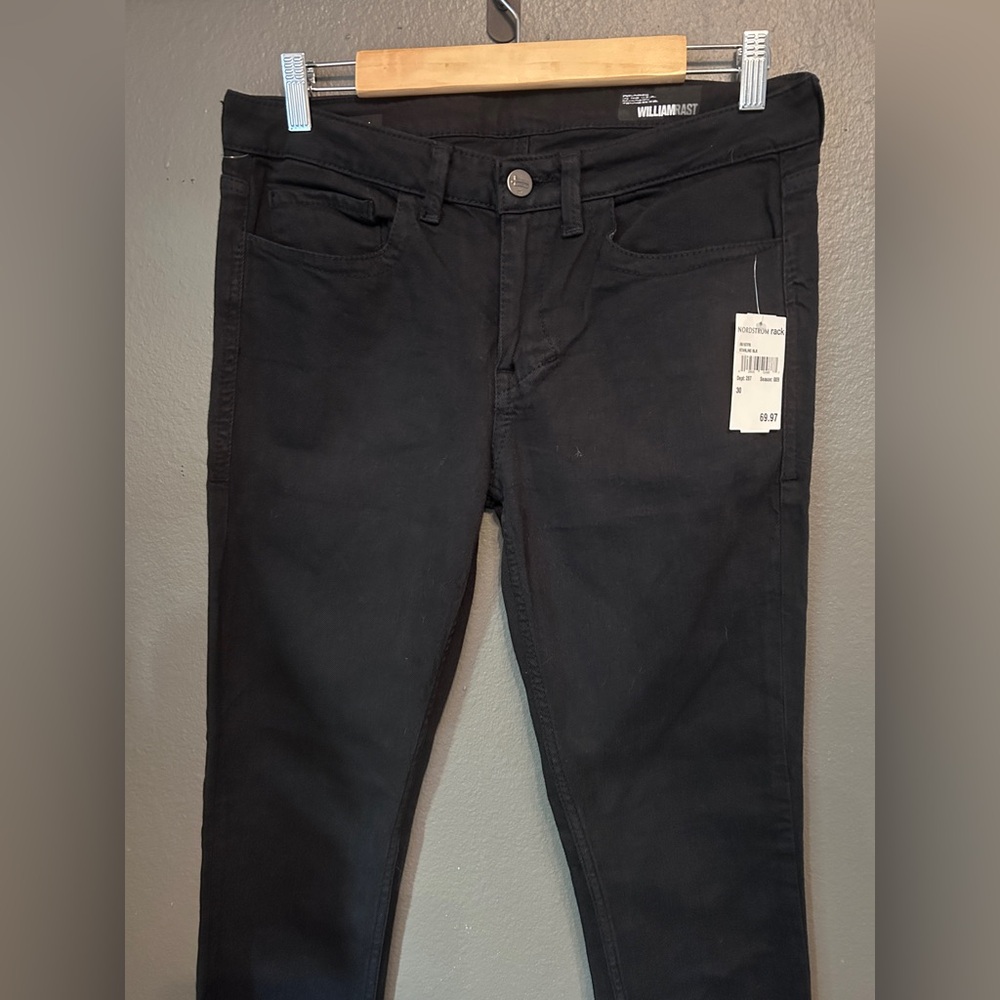 William Rast Black Skinny Jeans Size 30 NWT Bedazzled Pockets